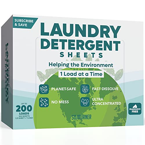 Eco-Friendly Laundry Detergent Sheets (200 Loads)