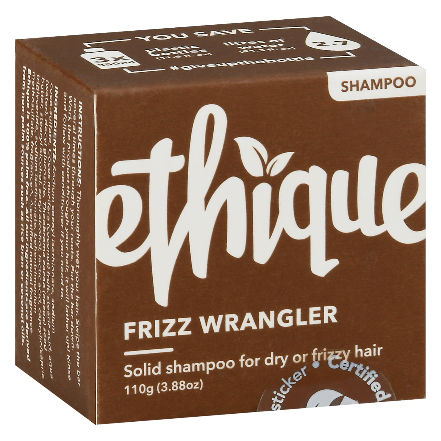 Ethique Eco-Friendly Solid Shampoo Bar, Frizz Wrangler 3.88 oz