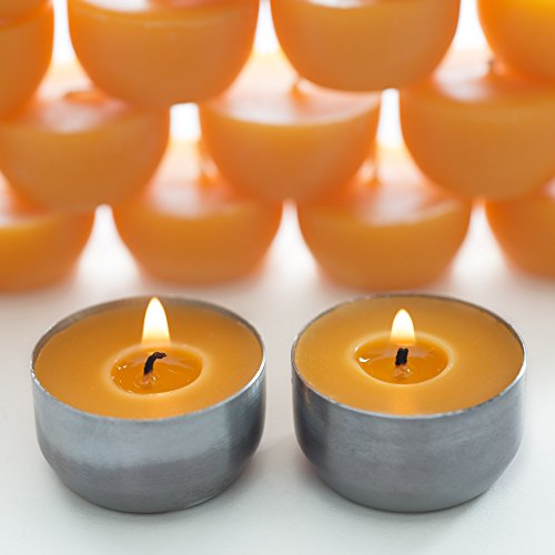 Eco-Friendly Beeswax Tea Light Candles Set (24)