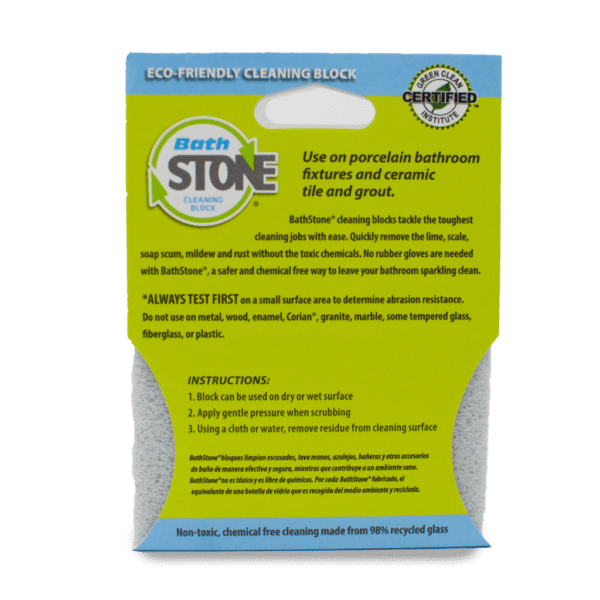 BathStone Cleaning Block 3-Pack, Chemical-Free Eco-Friendly Bathroom Cleaner