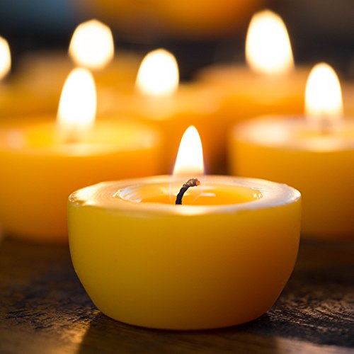 Eco-Friendly Beeswax Tea Light Candles Set (24)