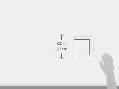 Clover Needle Gauge and Swatch Ruler, White