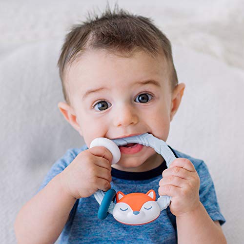 Itzy Ritzy Fox Silicone Teether with Rattle