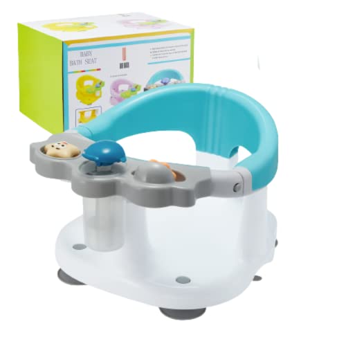 Ergonomic Baby Bath Seat with Fun Toys