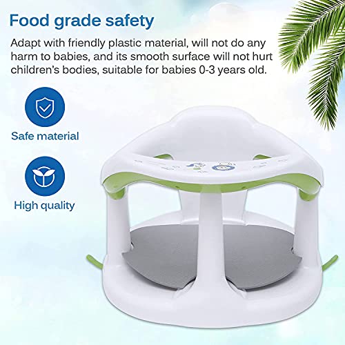 Baby Bath Seat with Backrest and Suction Cups