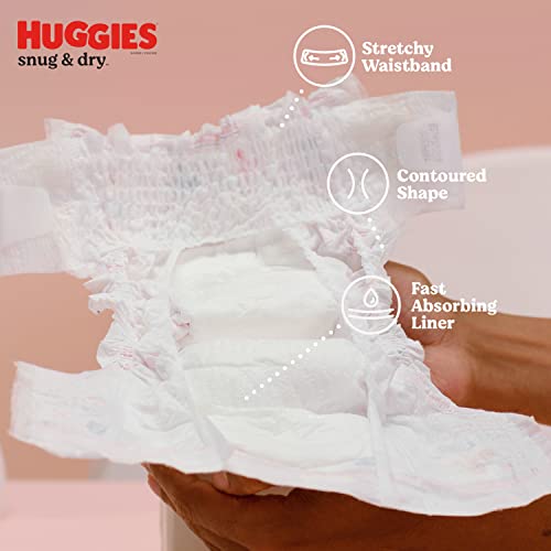Huggies Snug and Dry Diapers, Size 1, 256 Count