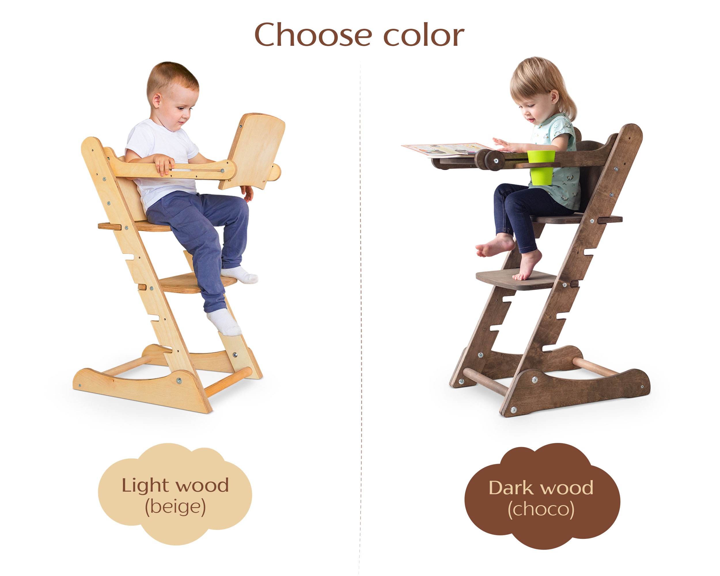 Toddler Tower and Chair Set - Montessori Style