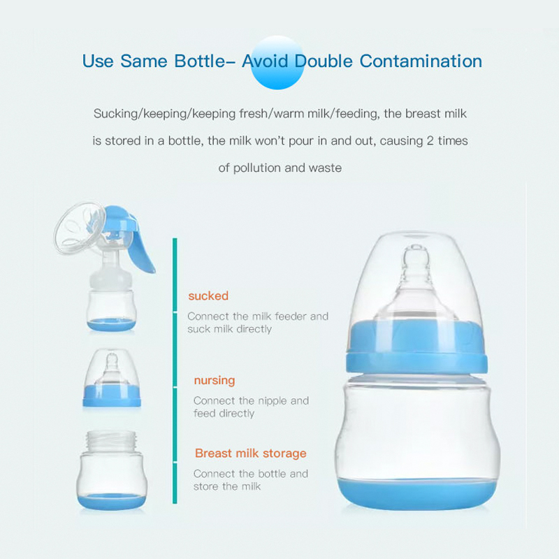 Silicone Manual Breast Pump for Nursing Moms