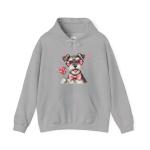 Cute Dog Lover Hoodie for Valentine's Day