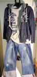 Vintage Y2K Aeropostale Men's Tee and Hoodie