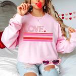 Retro Love Long Sleeve Tee, Sweatshirt, Hoodie