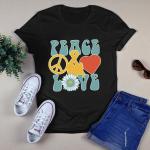 Vintage Retro Hippie Peace and Love T-Shirt