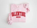 Retro Valentine Vibes Long Sleeve Tee and Hoodie