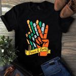 Peace and Love Retro Vintage Hippie Tee