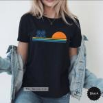 Retro Palm Tree Tee for Summer Vibes