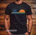 Retro Palm Tree Tee for Summer Vibes