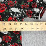 Skull and Roses Punk Rock Short Sleeve Hoodie