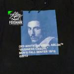 Off-White Bernini Layered Black Tee Hoodie