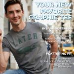 Funny Dino Snack Graphic Tee for Men