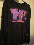MTV Men's Long Sleeve Tee with Logo