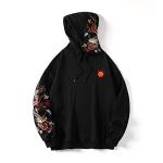 Dragon Embroidered Heavyweight Graphic Hoodie for Men