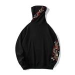 Dragon Embroidered Heavyweight Graphic Hoodie for Men