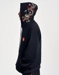 Dragon Embroidered Heavyweight Graphic Hoodie for Men