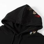 Dragon Embroidered Heavyweight Graphic Hoodie for Men