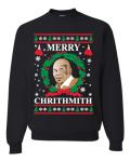 Wild Bobby Merry Christmas Ugly Sweater Black Tee