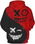 Cool 3D Graphic Hooded Sweatshirt for Men