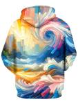 Galaxy Print Graphic Hoodie for Men and Women