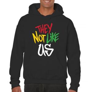 They Not Like Us Rasta Hoodie - Peace Love Light
