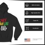 They Not Like Us Rasta Hoodie - Peace Love Light