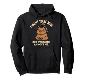 Funny Capybara Graphic Hoodie: Everyone Annoys Me