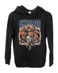 Chicago Fan Fantasy Football Graphic Hoodie, Black 3X