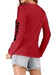 Women’s Long Sleeve NASA Graphic Tee – Red