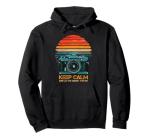 Vintage Camera Lover Keep Calm Hoodie - Sage Green