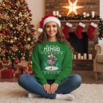 Ugly Christmas Flamingo Sweatshirt for Women and Teens