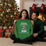 Ugly Christmas Flamingo Sweatshirt for Women and Teens