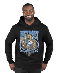 Detroit Fan Fantasy Football Graphic Hoodie - Black XXL