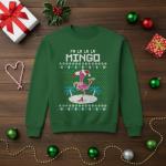 Ugly Christmas Flamingo Sweatshirt for Women and Teens