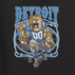 Detroit Fan Fantasy Football Graphic Hoodie - Black XXL