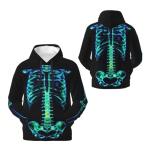 Cool Skull Graphic Hoodie - Funny XX-Large