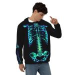 Cool Skull Graphic Hoodie - Funny XX-Large