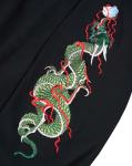 Cool Graphic Embroidered Hoodie for Men - Black
