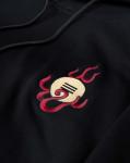 Cool Graphic Embroidered Hoodie for Men - Black