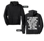 Funny Gym Hoodie: Believe the Bad Quotes