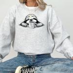 Funny Sloth Coffee Tee - Awake But at What Cost