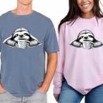 Funny Sloth Coffee Tee - Awake But at What Cost