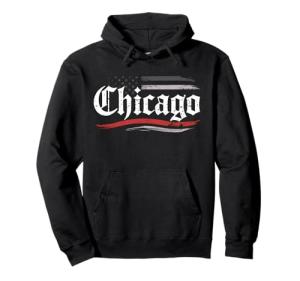 Chicago Vintage Retro Hoodie for Men and Women